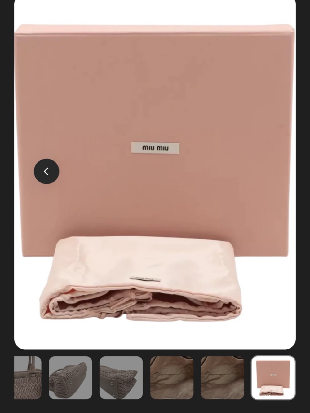 Miu Miu Blush Pink Matelassé Satchel with Embellished Strap (preloved) - Picture 4 of 4